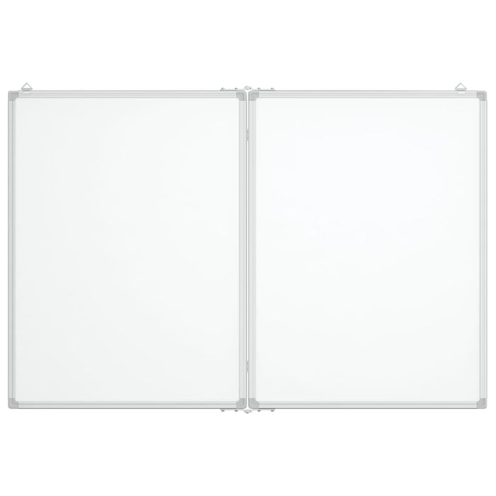 Magnetic Whiteboard Foldable 120x80x1.7 cm Aluminium