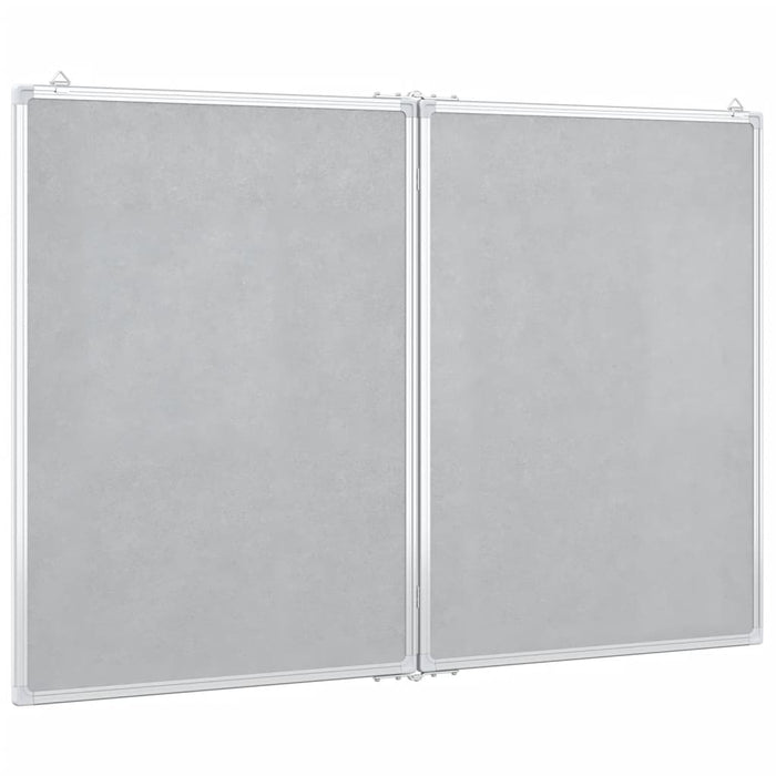 Magnetic Whiteboard Foldable 120x80x1.7 cm Aluminium