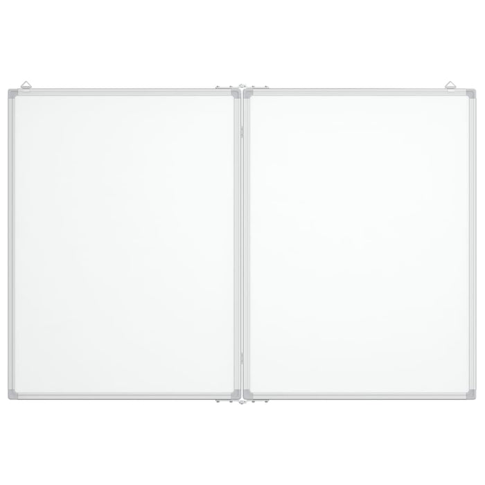 Magnetic Whiteboard Foldable 120x100x1.7 cm Aluminium