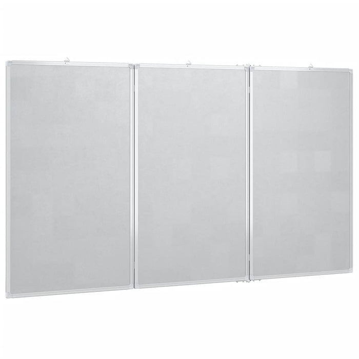 Magnetic Whiteboard Foldable 120x80x1.7 cm Aluminium