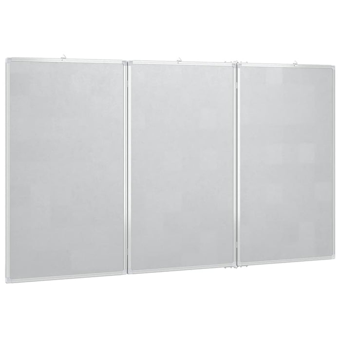 Magnetic Whiteboard Foldable 120x100x1.7 cm Aluminium