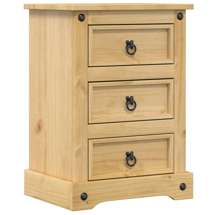 Bedside Cabinet Corona 45x35x64 cm Solid Wood Pine