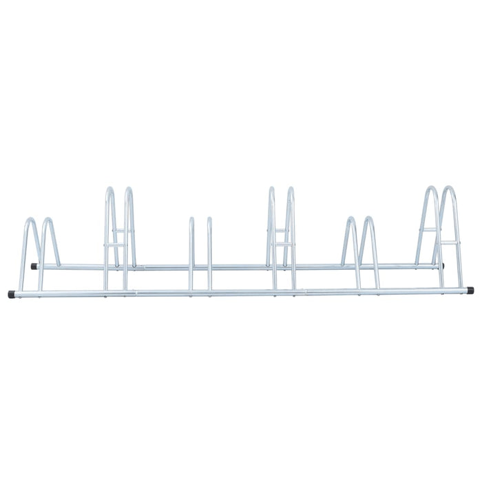 Велосипедна стойка за 6 велосипеда Подова свободностояща поцинкована стомана