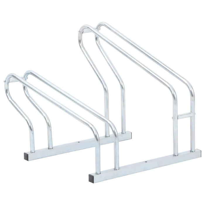 Bicycle Stand for 2 Bikes Floor Freestanding Galvanised Steel