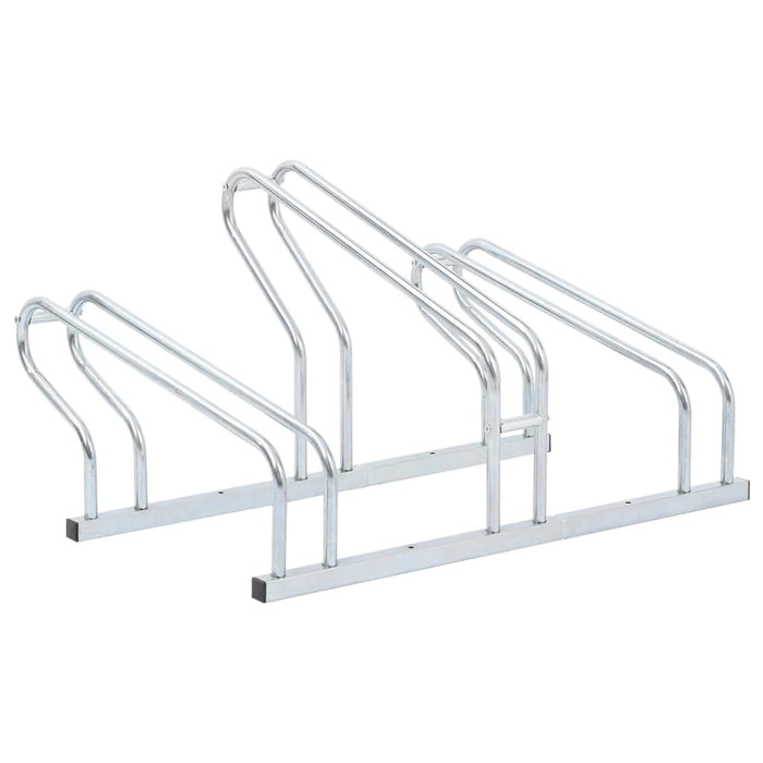 Bicycle Stand for 3 Bikes Floor Freestanding Galvanised Steel