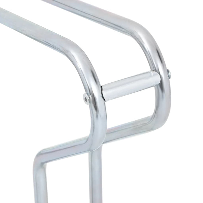 Bicycle Stand for 5 Bikes Floor Freestanding Galvanised Steel