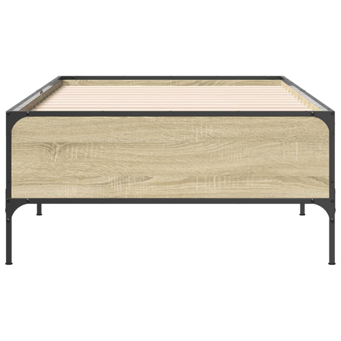 Bed Frame without Mattress Sonoma Oak 100x200 cm