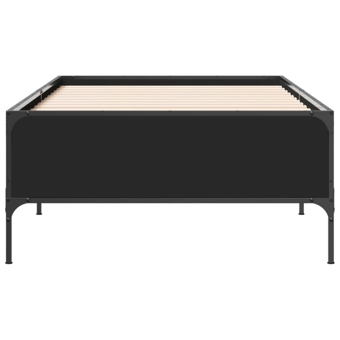 Bed Frame without Mattress Black 90x200 cm