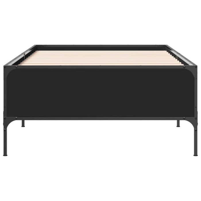 Bed Frame without Mattress Black 90x190 cm Single