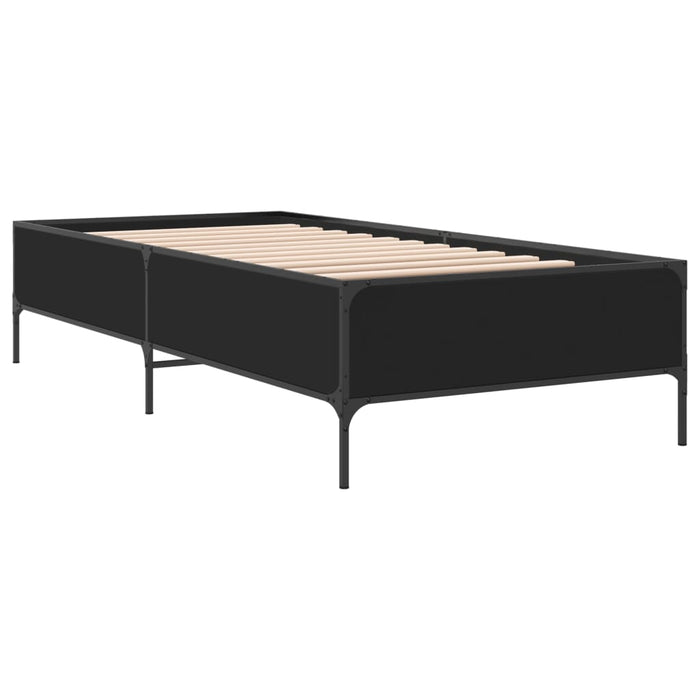 Bed Frame without Mattress Black 90x190 cm Single