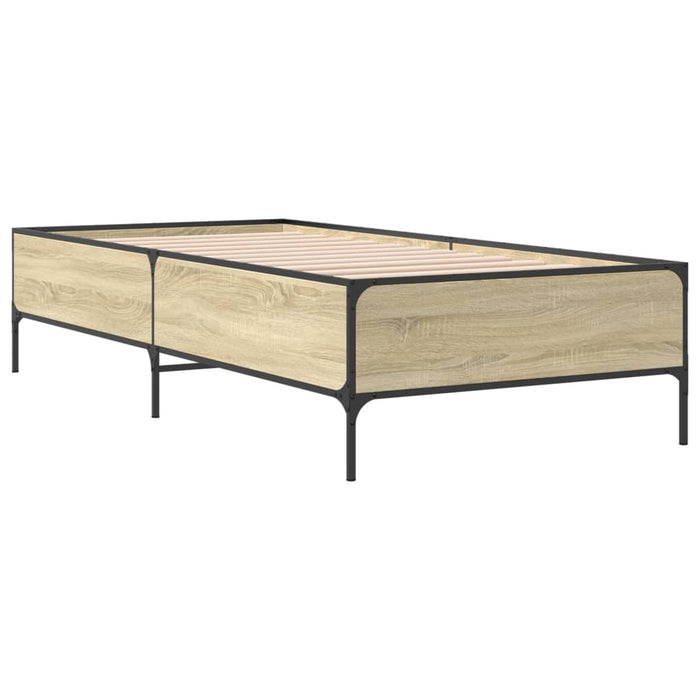 Bed Frame without Mattress Sonoma Oak 90x190 cm Single