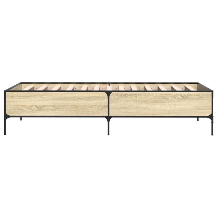 Bed Frame without Mattress Sonoma Oak 90x190 cm Single