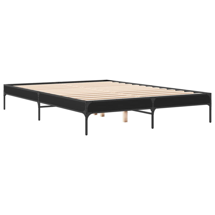 Bed Frame without Mattress Black 160x200 cm