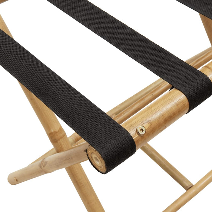 Folding Luggage Rack 62x42x50.5 cm Bamboo