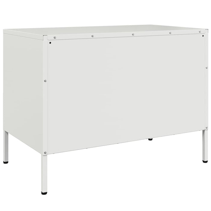 TV Cabinets 2 pcs White 68x39x50.5 cm Steel