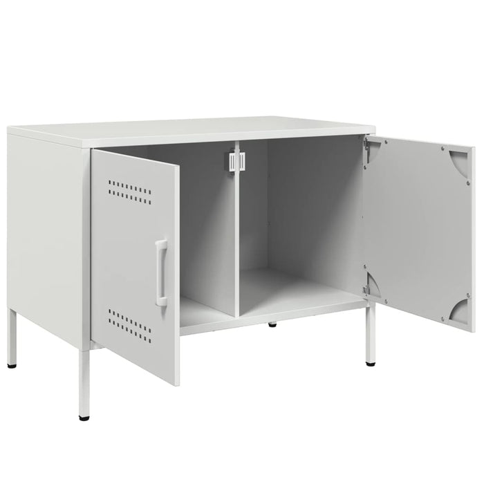 TV Cabinets 2 pcs White 68x39x50.5 cm Steel