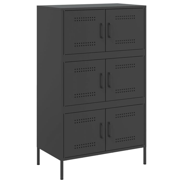 Highboard Black 68x39x113 см стомана