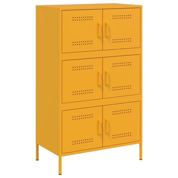 Highboard Mustard Yellow 68x39x113 см стомана