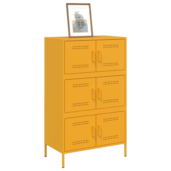 Highboard Mustard Yellow 68x39x113 см стомана