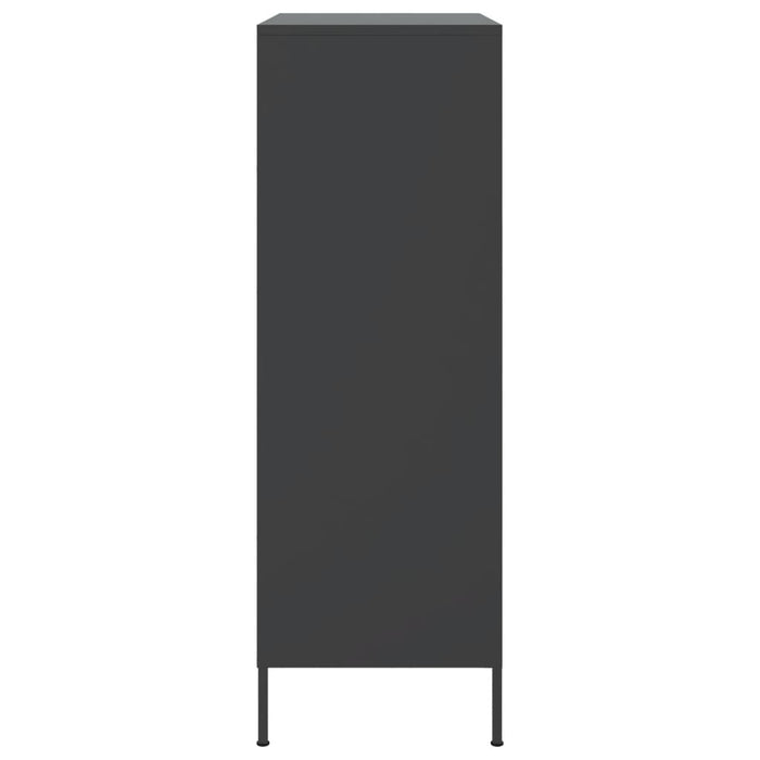 Highboard Black 68x39x113 см стомана