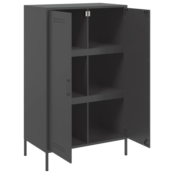 Highboard Black 68x39x113 см стомана