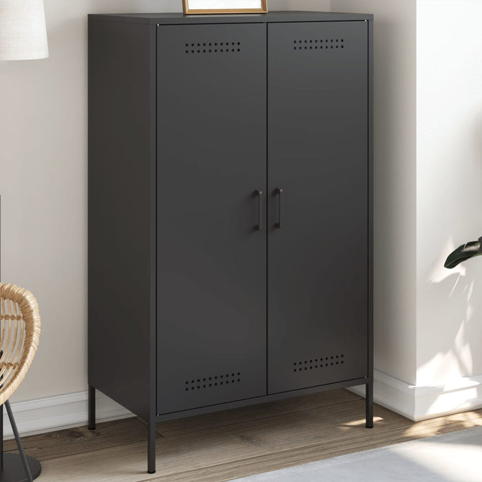 Highboard Black 68x39x113 см стомана