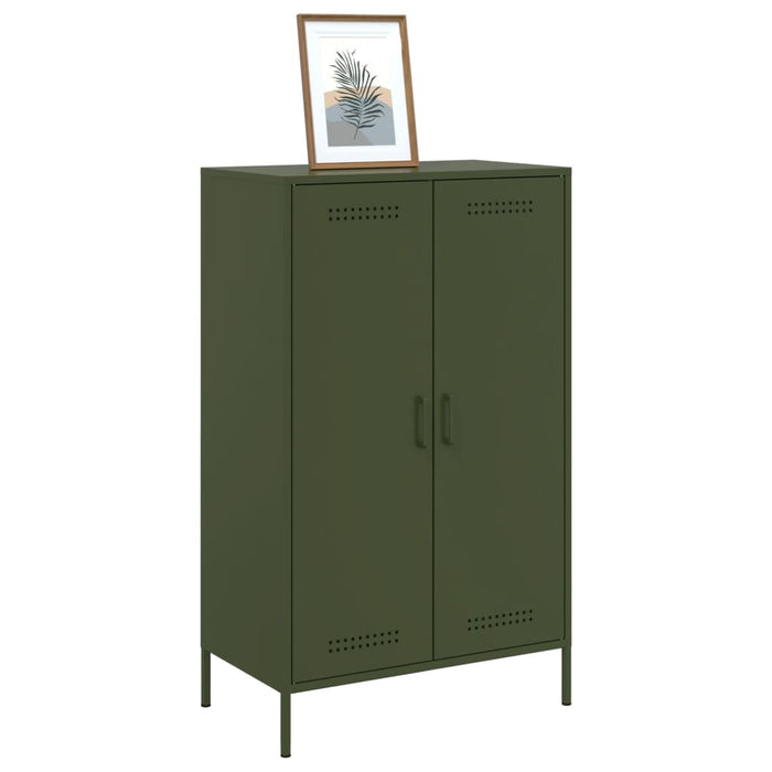 Highboard Olive Green 68x39x113 см стомана