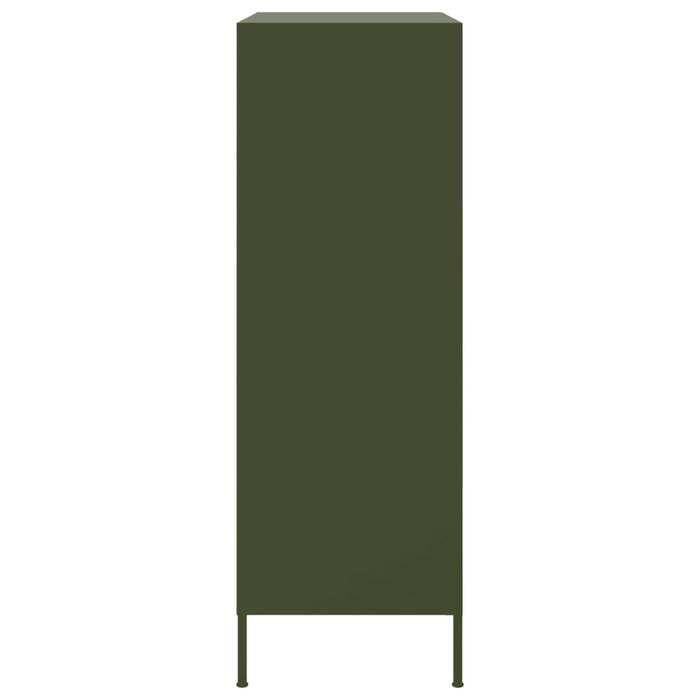 Highboard Olive Green 68x39x113 см стомана