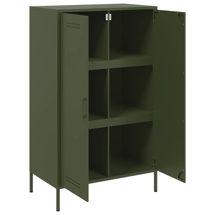 Highboard Olive Green 68x39x113 см стомана