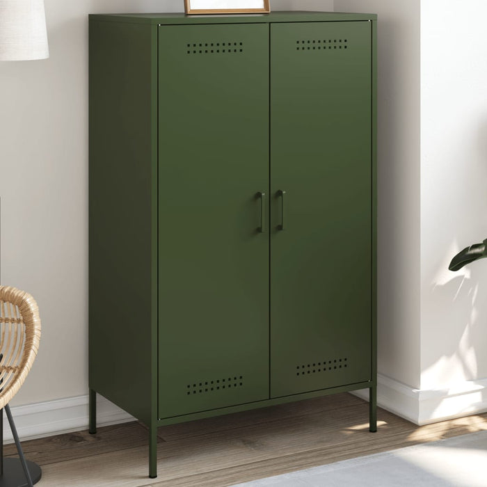 Highboard Olive Green 68x39x113 см стомана