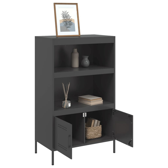 Highboard Black 68x39x113 см стомана