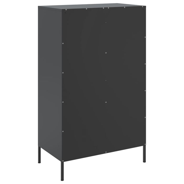 Highboard Black 68x39x113 см стомана