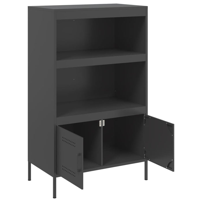 Highboard Black 68x39x113 см стомана