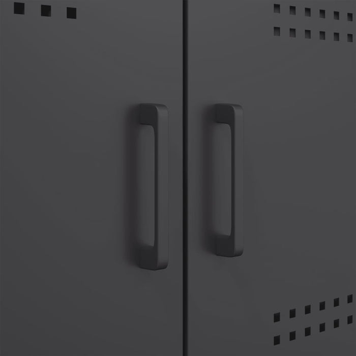 Highboard Black 68x39x113 см стомана