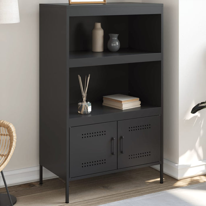 Highboard Black 68x39x113 см стомана