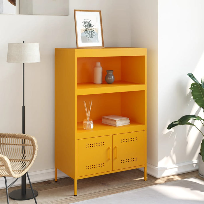 Highboard Mustard Yellow 68x39x113 см стомана