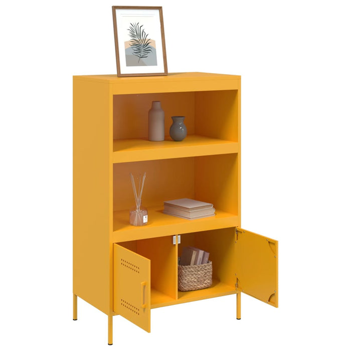 Highboard Mustard Yellow 68x39x113 см стомана