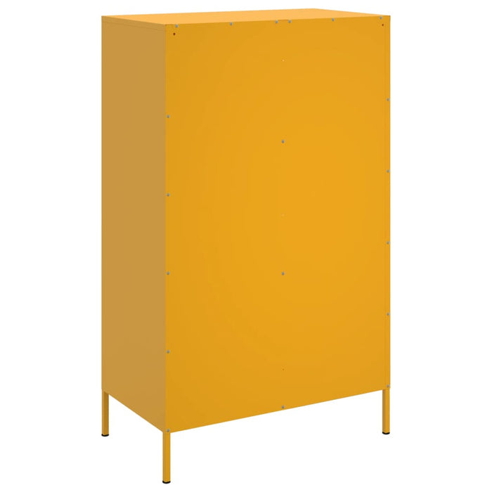 Highboard Mustard Yellow 68x39x113 см стомана