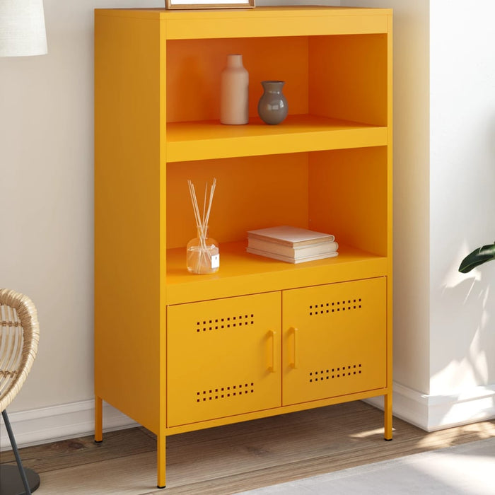 Highboard Mustard Yellow 68x39x113 см стомана