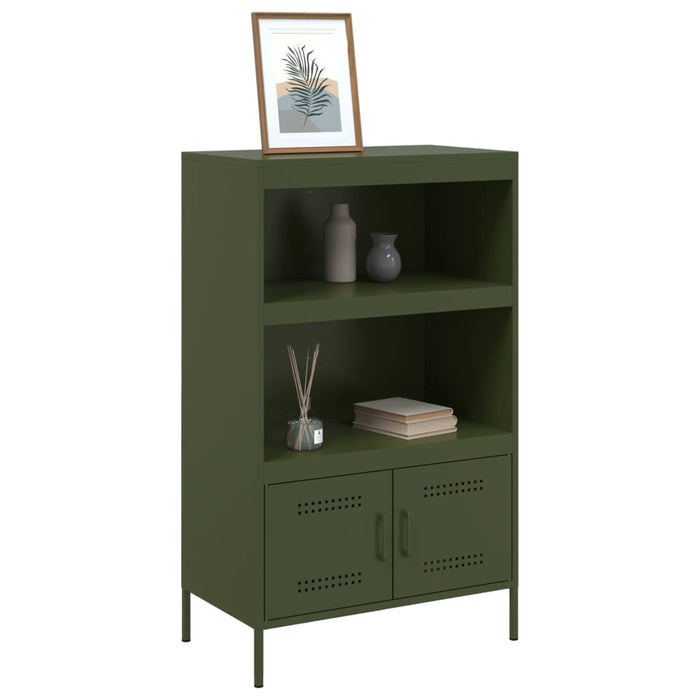 Highboard Olive Green 68x39x113 см стомана