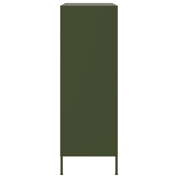 Highboard Olive Green 68x39x113 см стомана