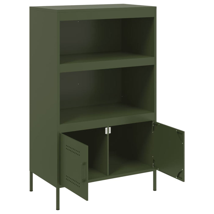 Highboard Olive Green 68x39x113 см стомана