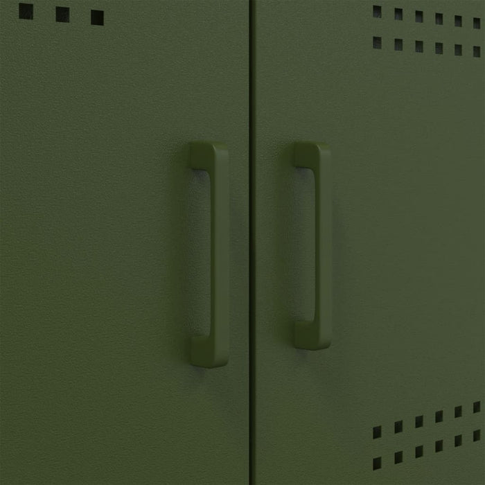 Highboard Olive Green 68x39x113 см стомана