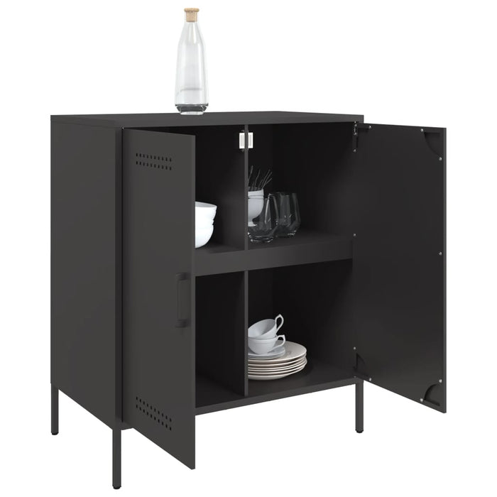 Sideboard Black 68x39x79 cm Steel