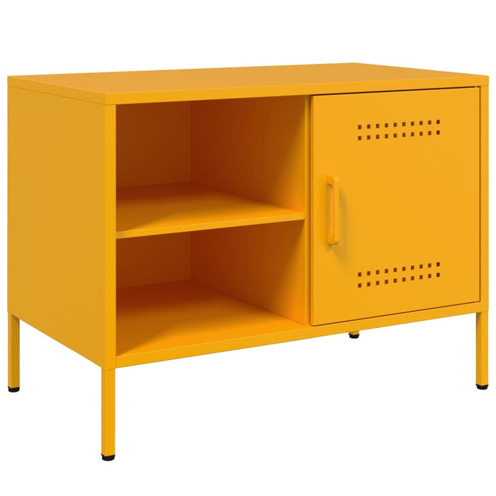 TV Cabinet Mustard Yellow 68x39x50.5 cm Steel