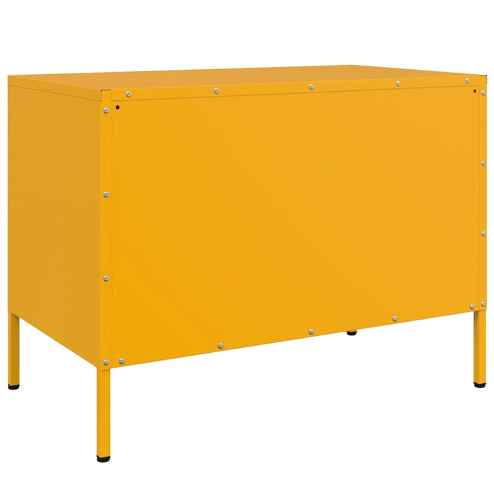 TV Cabinet Mustard Yellow 68x39x50.5 cm Steel