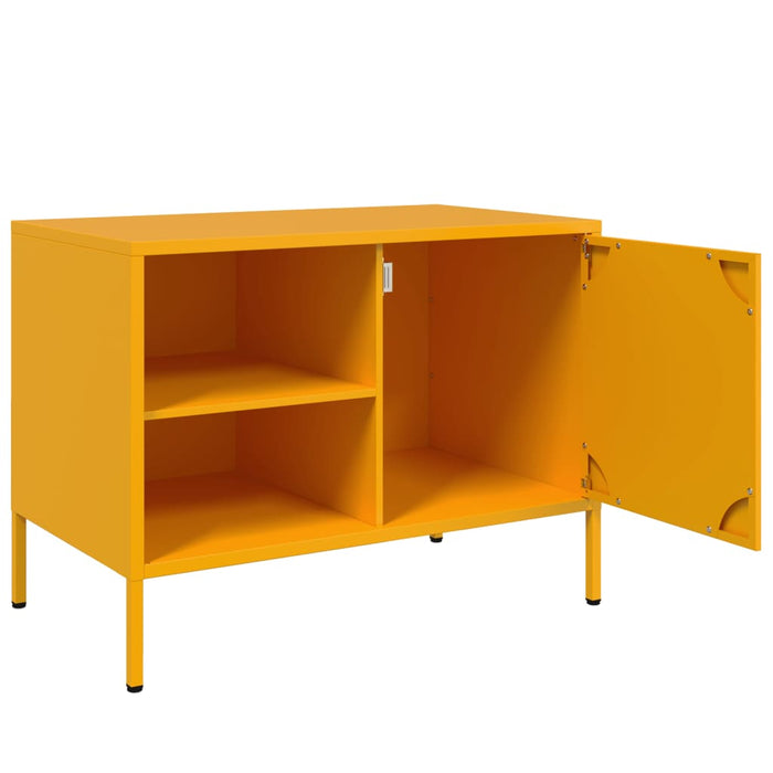 TV Cabinet Mustard Yellow 68x39x50.5 cm Steel