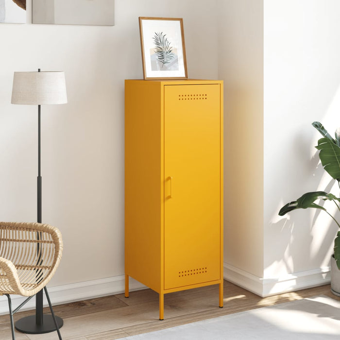 Highboard Mustard Yellow 36x39x113 см стомана