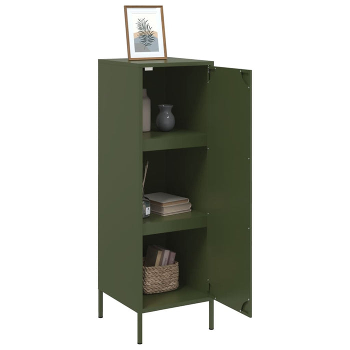 Highboard Olive Green 36x39x113 см стомана