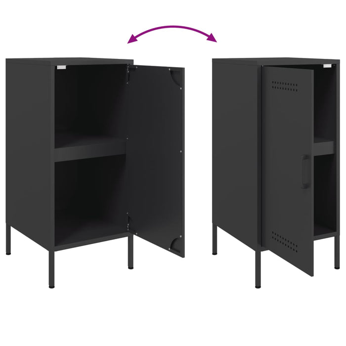 Sideboard Black 36x39x79 cm Steel